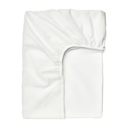 Sabana Bajera Ajustable Blanca  90X190/200 Cm