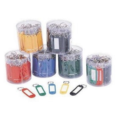 Bote 50 Llaveros Plastico Colores Surtidos