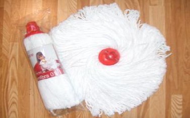 FREGONA DOMESTICA MICROFIBRA BLANCO