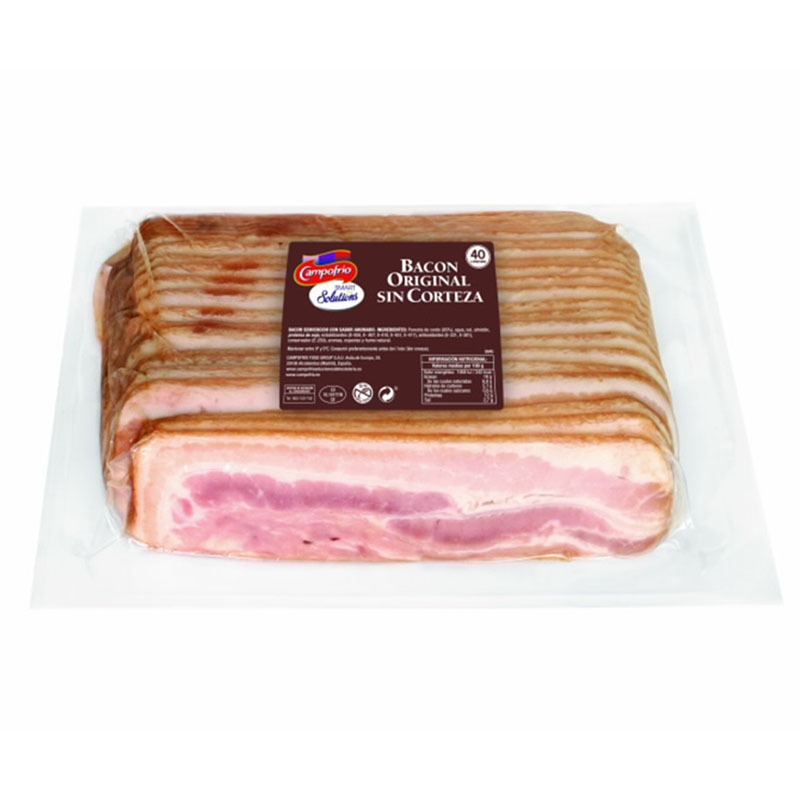 BACON SIN/CORTEZA LONCHA FS PAQUETE 2 KG